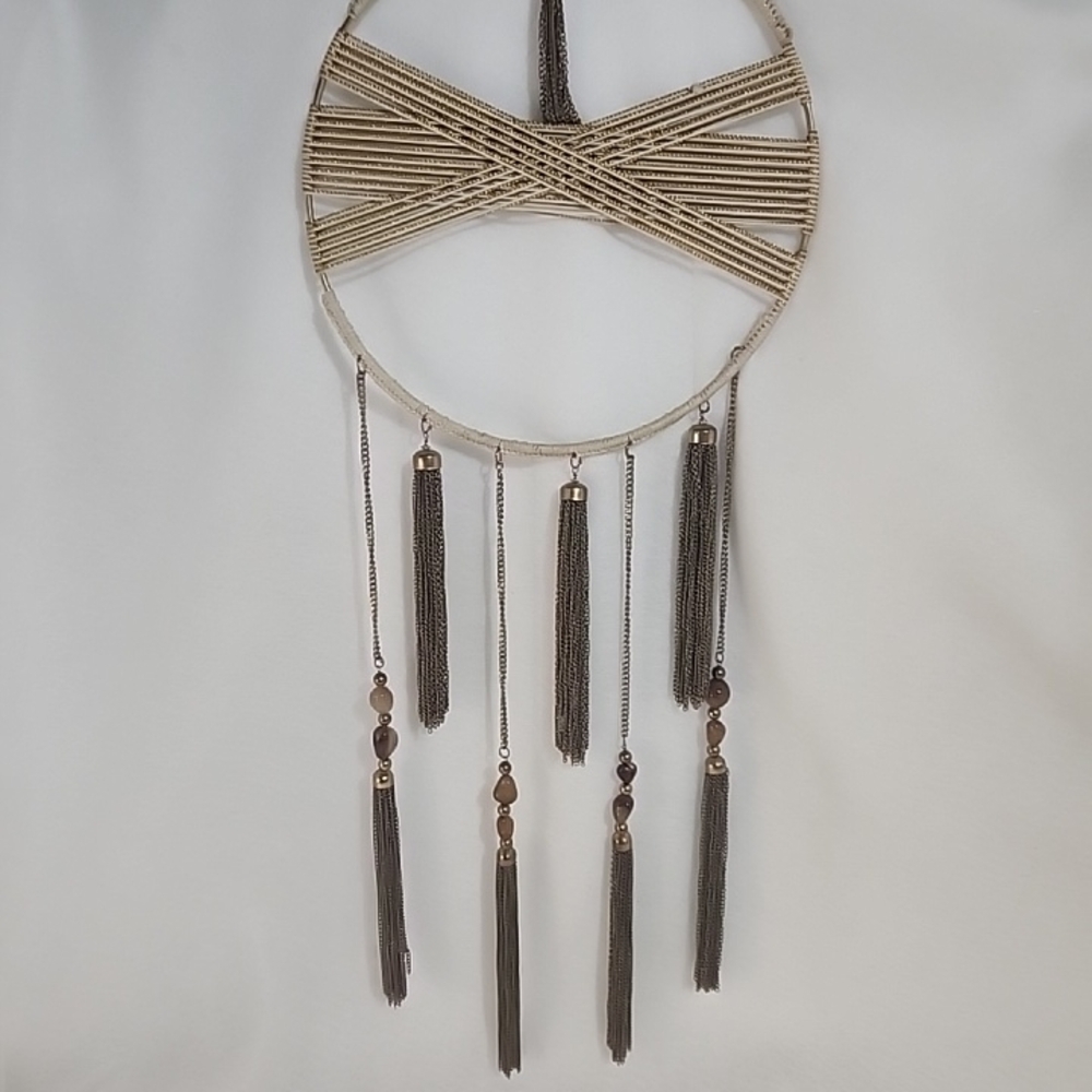 Dreamcatcher Wall Art Brass And Metal.  Heavy Statement Piece Decor Wall Decor
